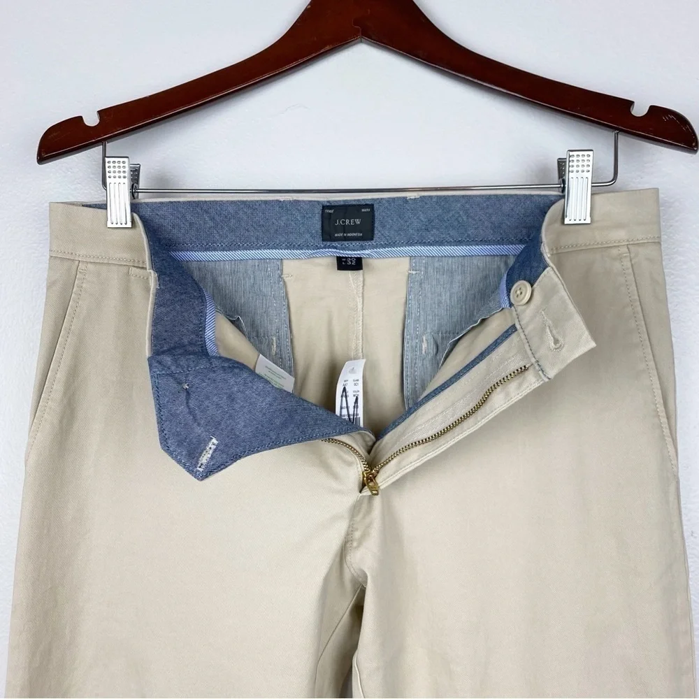 J. Crew Men's 484 Slim Fit Stretch Chino Pants Weathered Chino Size 30x32 NWT